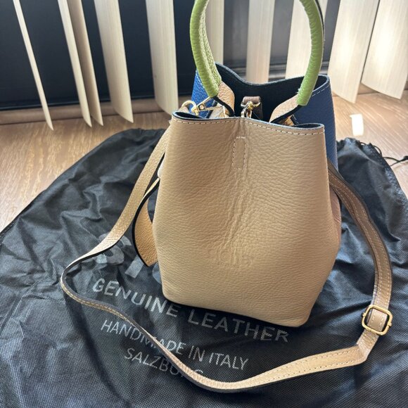 Small Leather Bag with Multicolored - Picture 10 of 10